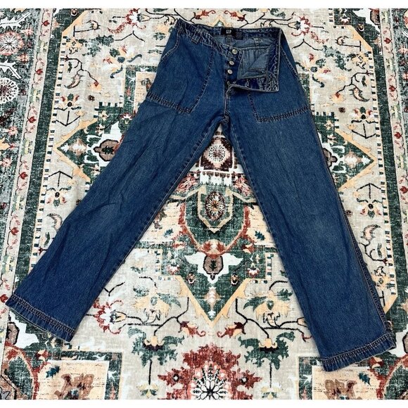 GAP Denim - GAP Vintage Y2K/90s Cargo Pants Jeans Relaxed Fit Size 2 🩵